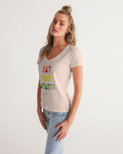 Load image into Gallery viewer, Pink Women&#39;s V-Neck Tee

